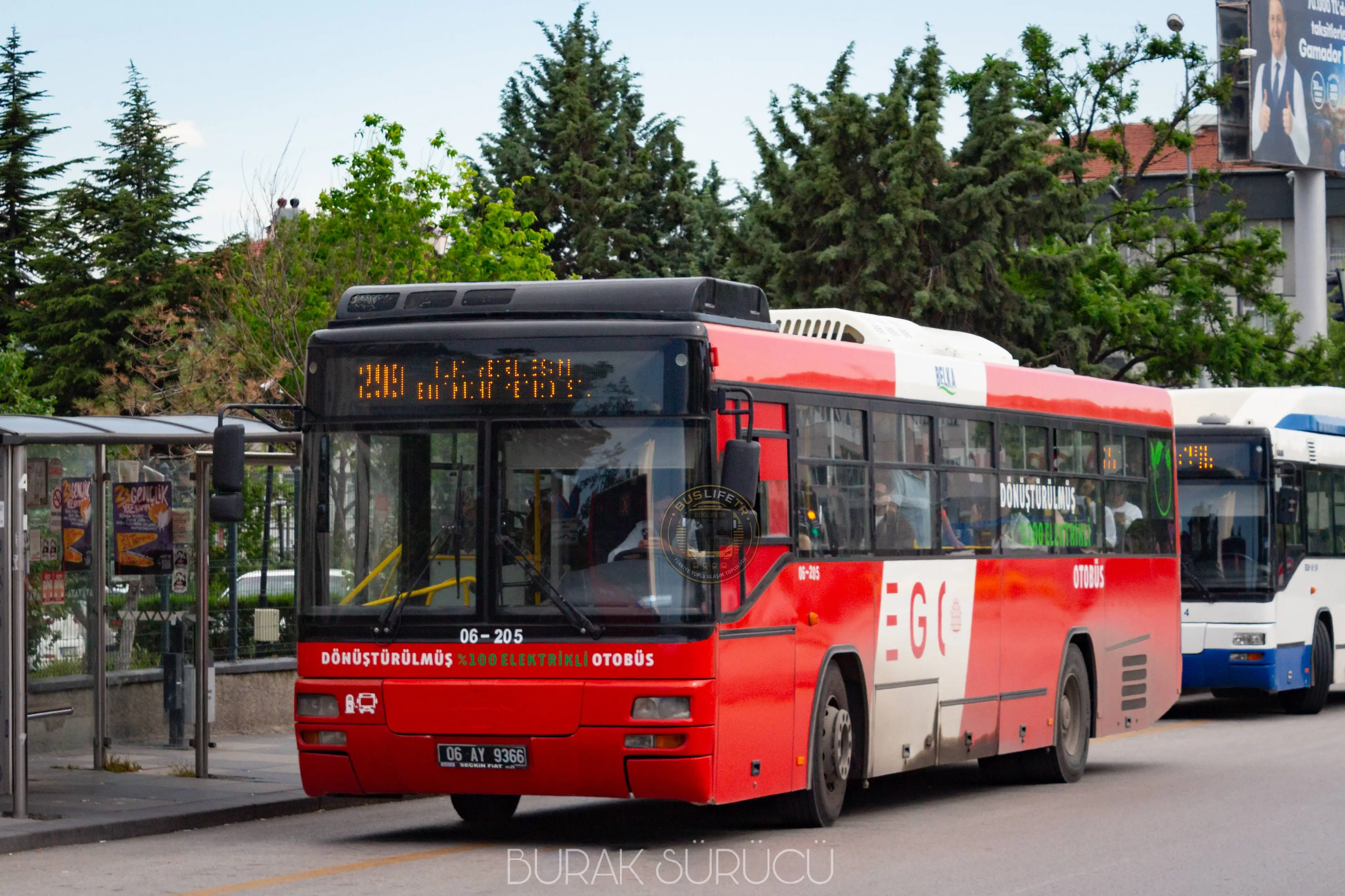 EGO / BELKA BUS3E otobüs fotoğrafı EGO-06-205 (2023 Ex 06-405, 2022 Ex 06-320)
06 AY 9366
299 Batıkent Metro - İlkyerleşim
Batıkent, 1904. Cadde